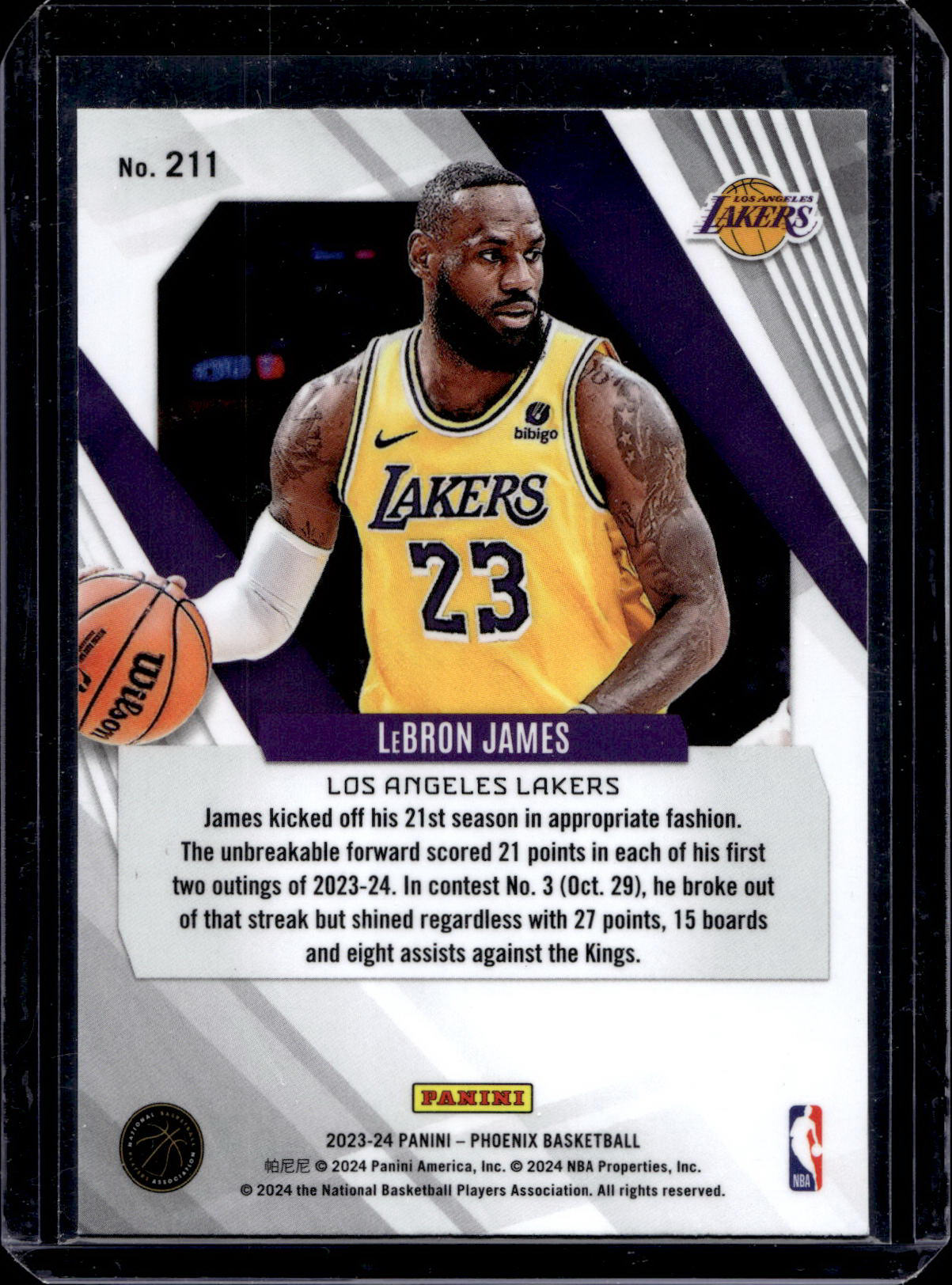 Lebron James - Blue Ice - Phoenix 23/24