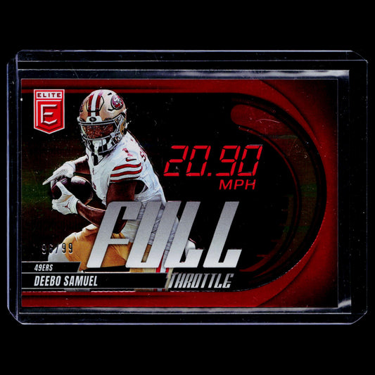 Deebo Samuel - Full Throttle /99 - Donruss Elite 2025
