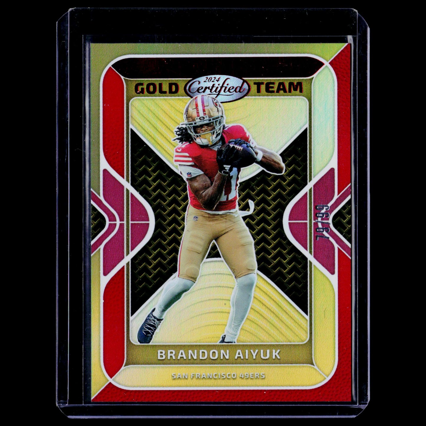 Brandon Aiyuk - Gold Team /99 - Certified 2024