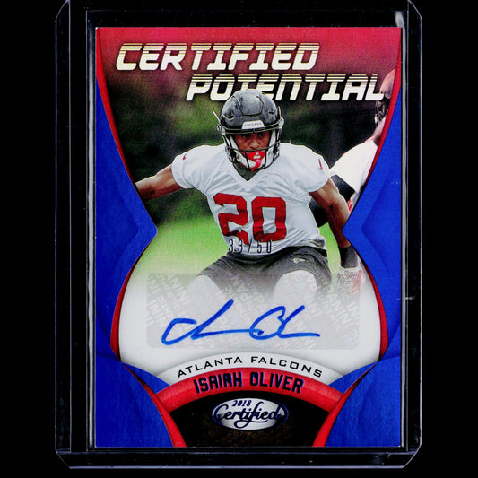 Isaiah Oliver - Certified Potential Autograf - Certified 2018