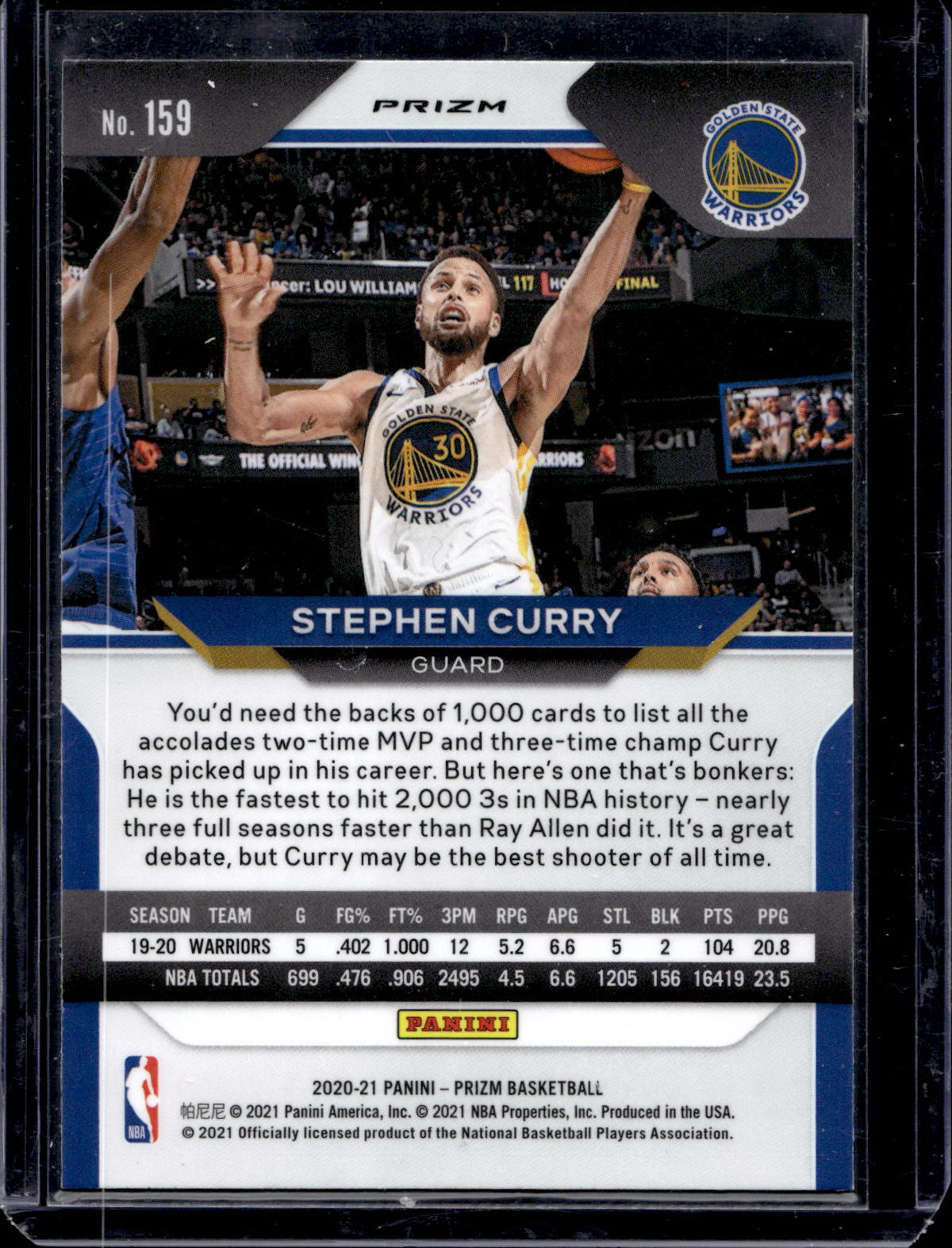 Stephen Curry - Green Prizm - Prizm 20/21